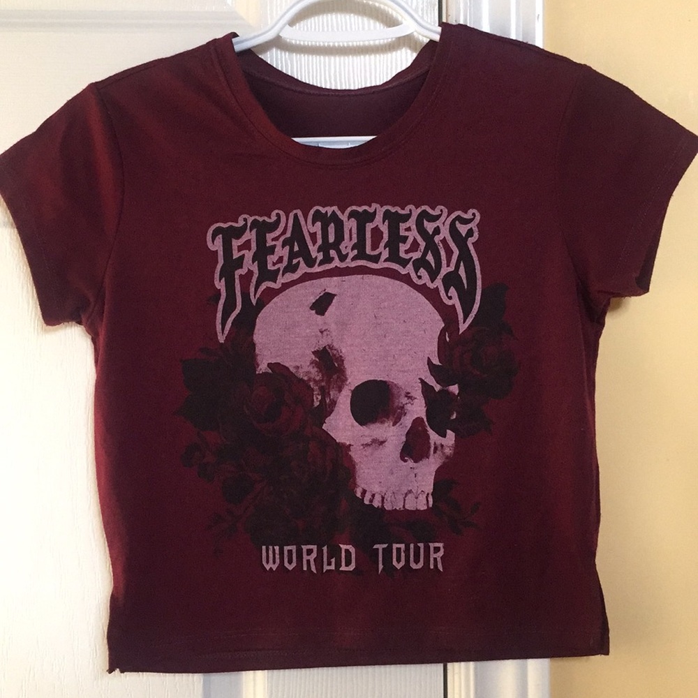 Burgundy t-shirt